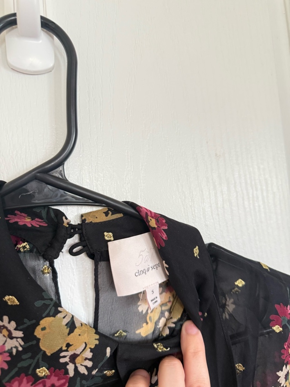 Cinq a Sept Stevie Gilded Daisy Sheer Mini Dress - Picture 8 of 8